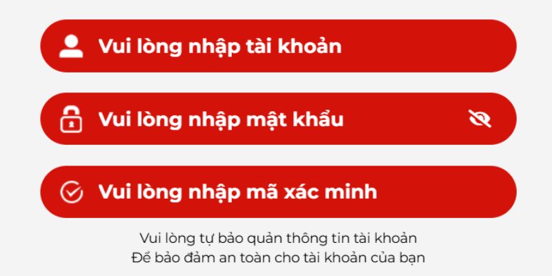 Đăng nhập app sau khi tải xuống