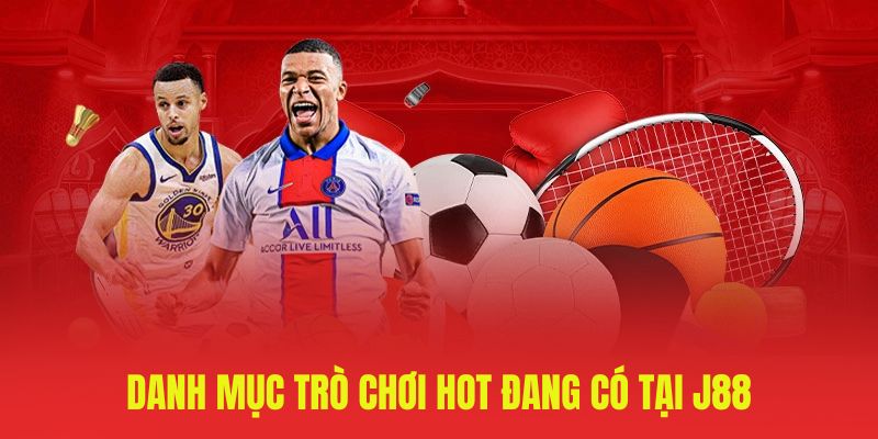 Danh mục trò chơi hot đang có tại J88